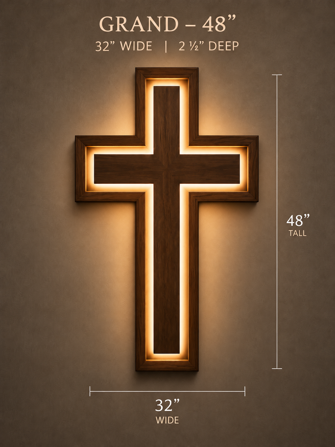 The True Light Cross™ — Grand 48"