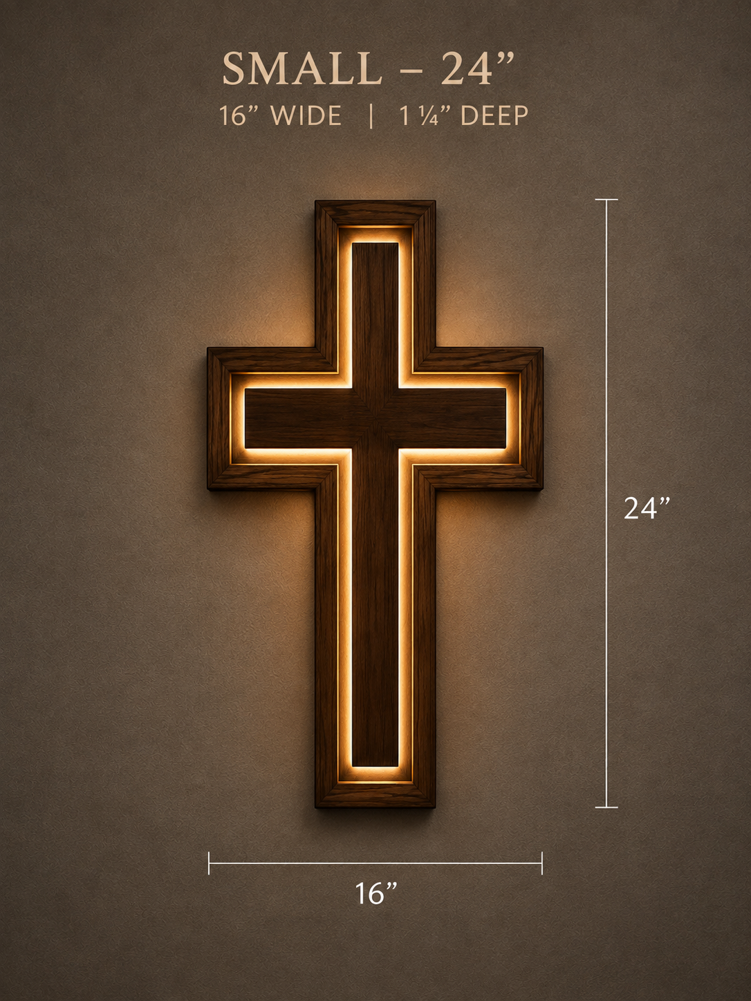 The True Light Cross™ – Small 24"